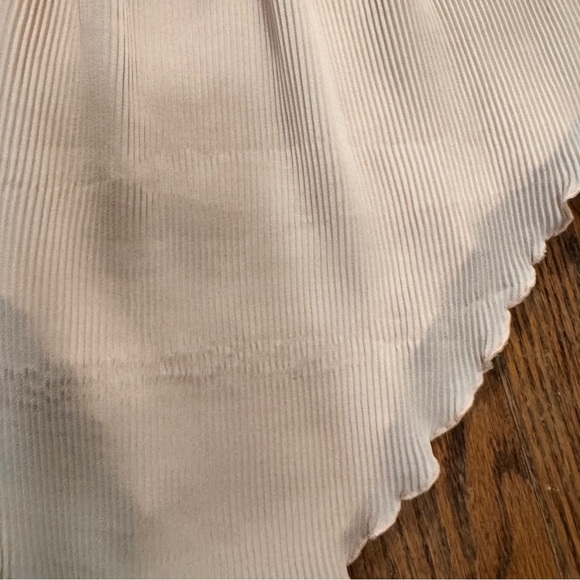 Vintage Silk&Satin Plisse Lace Trim Sleepwear Set in blush pink - Size M - Picture 14 of 15